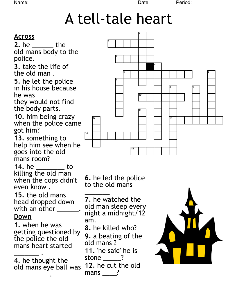 A tell-tale heart Crossword