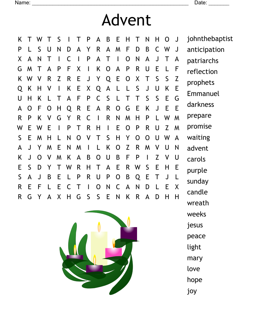 Advent Word Search