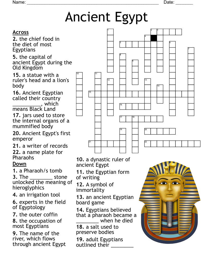 Ancient Egypt  Crossword