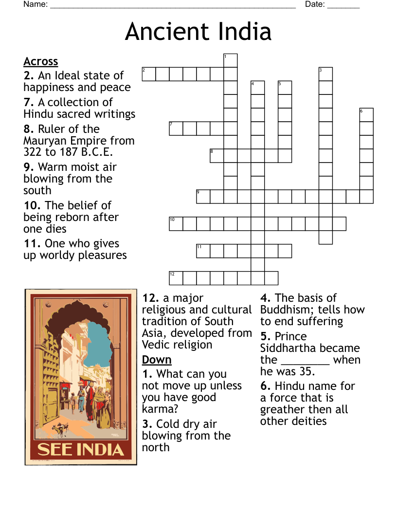 Ancient India Crossword