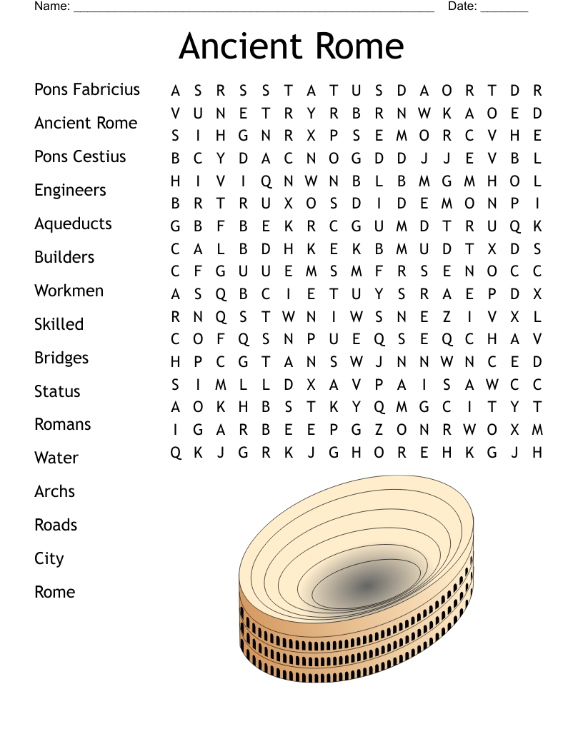 Ancient Rome Word Search