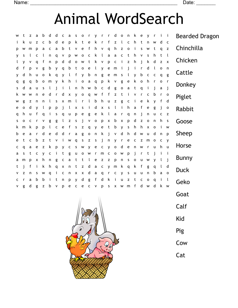 Animal WordSearch
