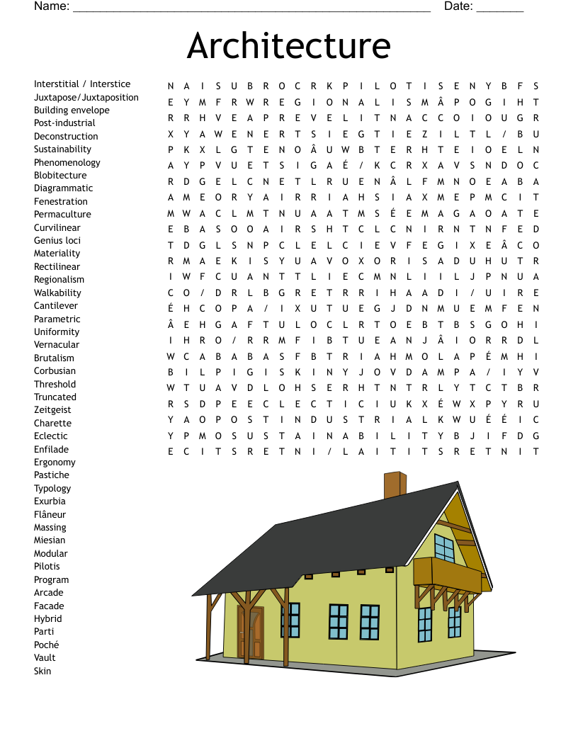 Architecture Word Search