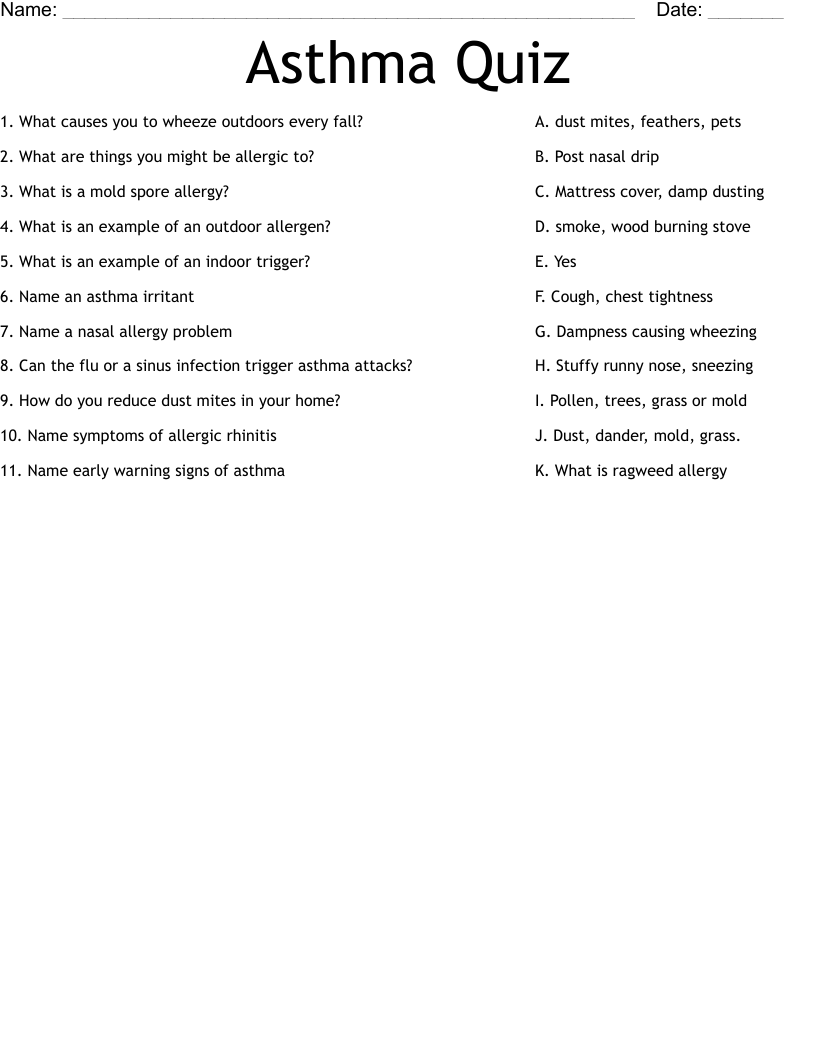 Asthma Quiz