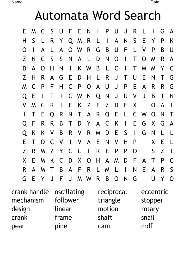 Automata Word Search 