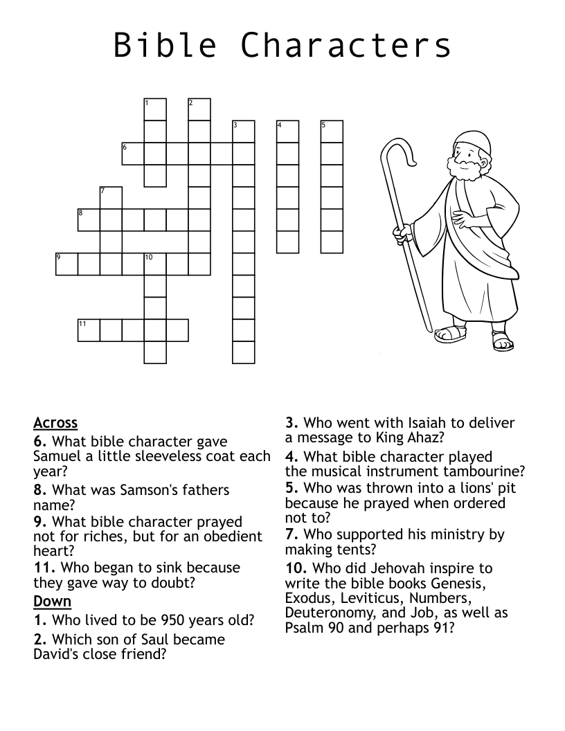 Bible Characters  Crossword