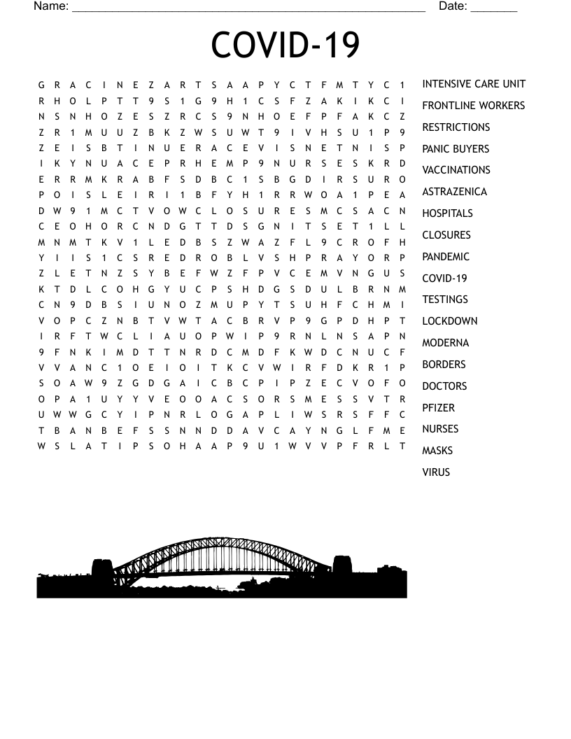 COVID-19 Word Search