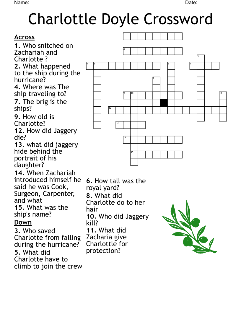 Charlottle Doyle Crossword