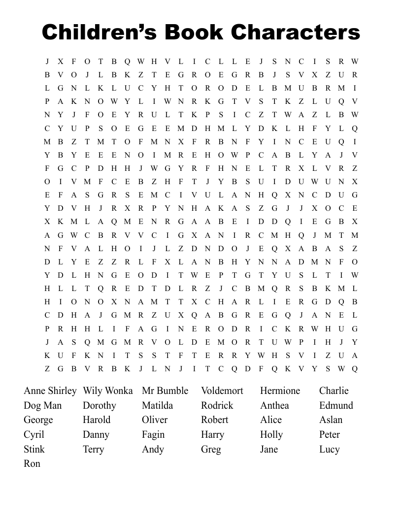 Children’s Book Characters