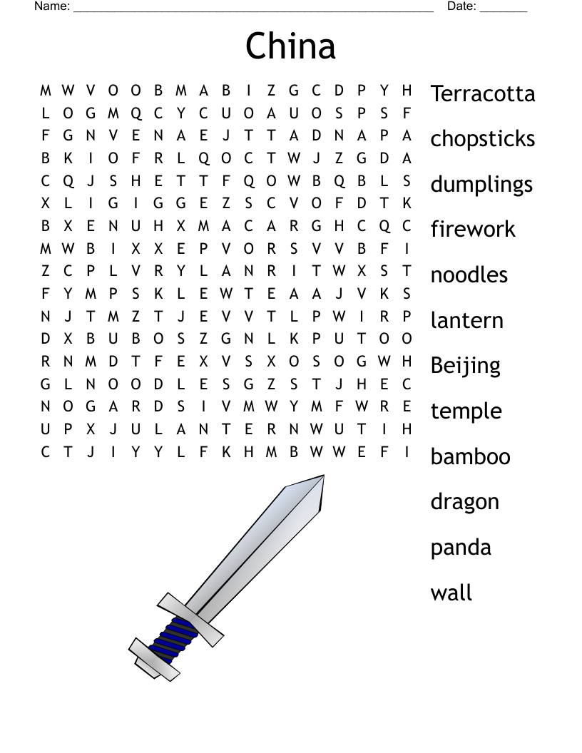 China Word Search