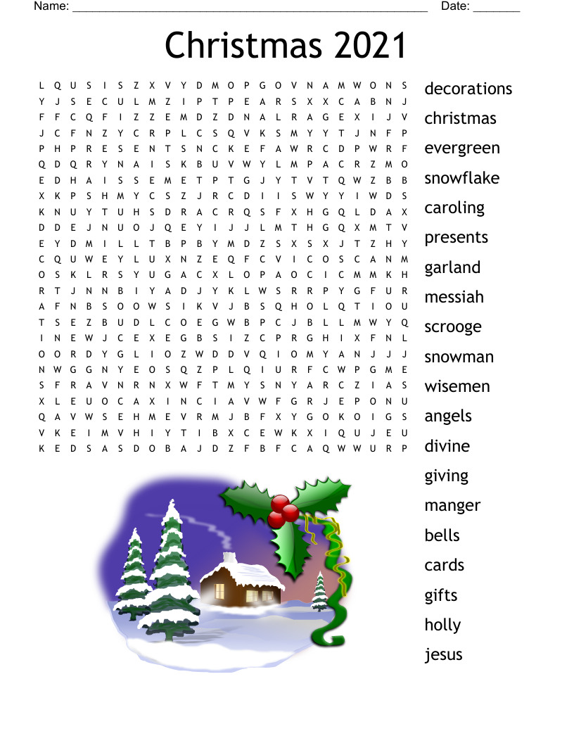 Christmas 2021 Word Search
