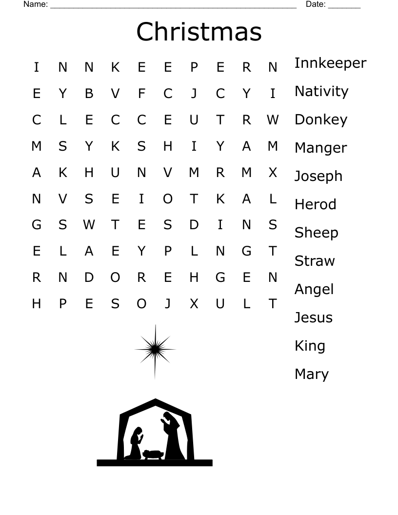 Christmas Word Search