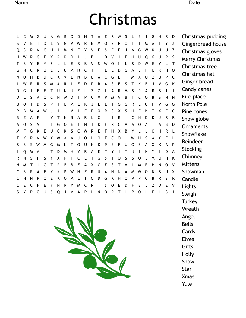 Christmas  Word Search