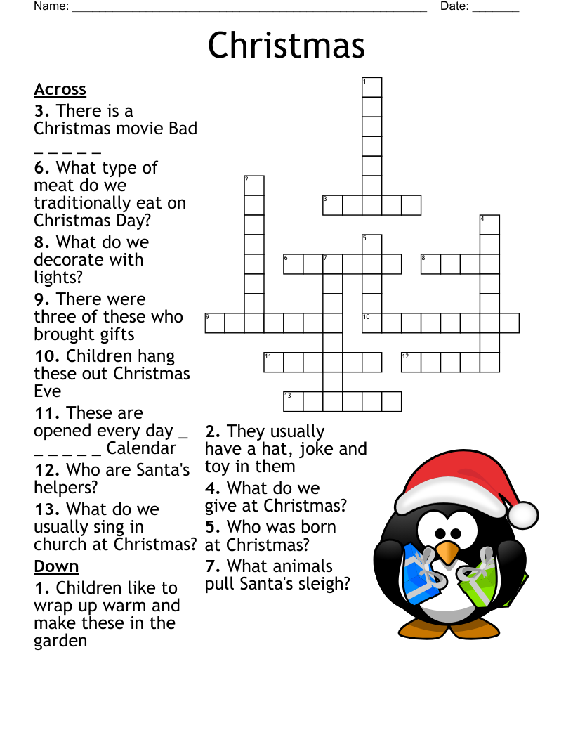 Christmas  Crossword