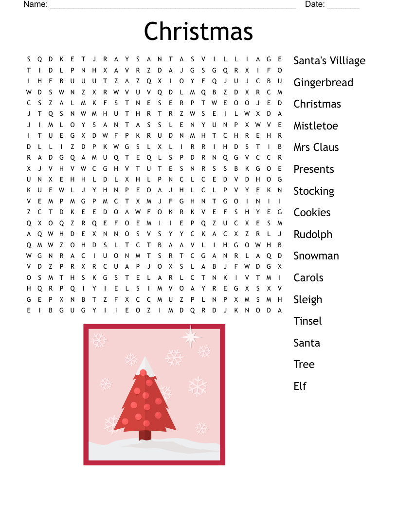 Christmas Word Search
