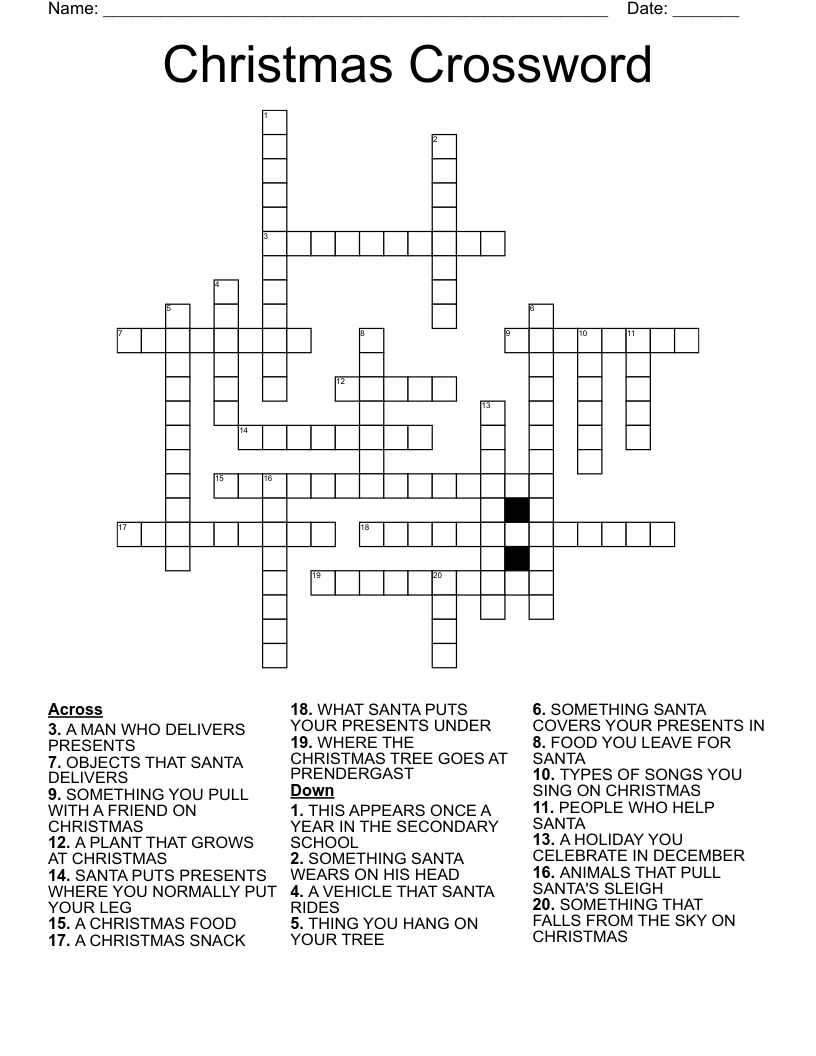 Christmas Crossword