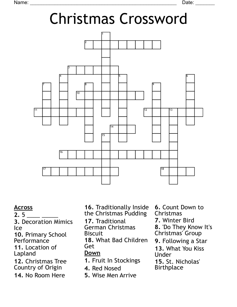 Christmas Crossword