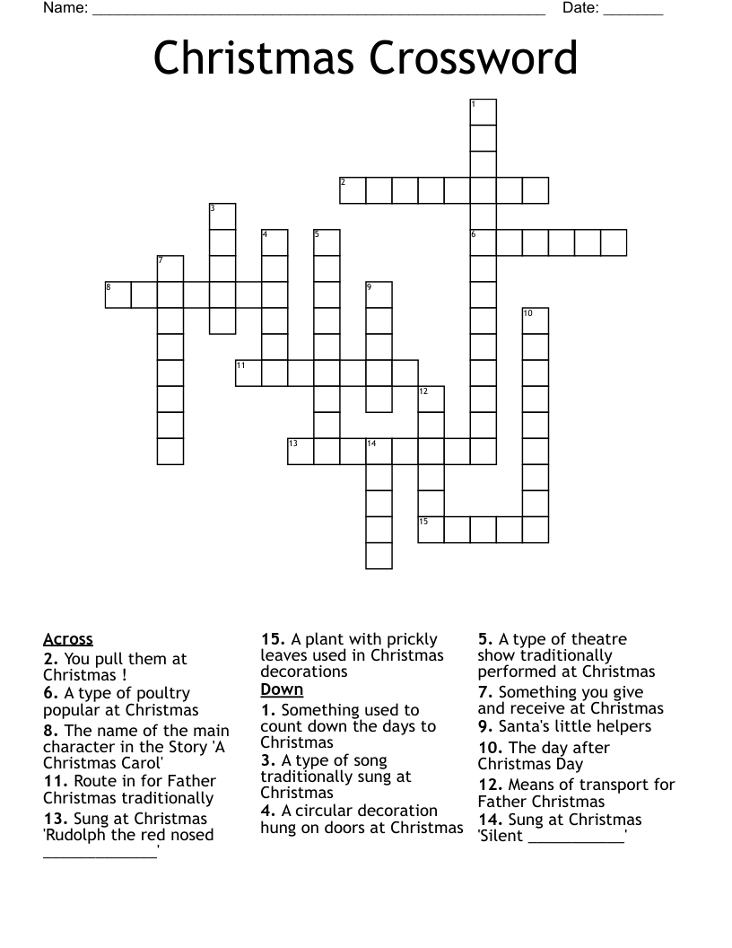 Christmas Crossword