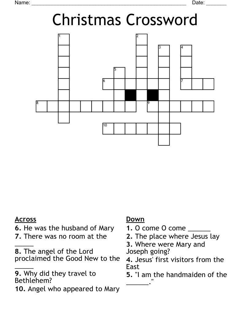Christmas Crossword
