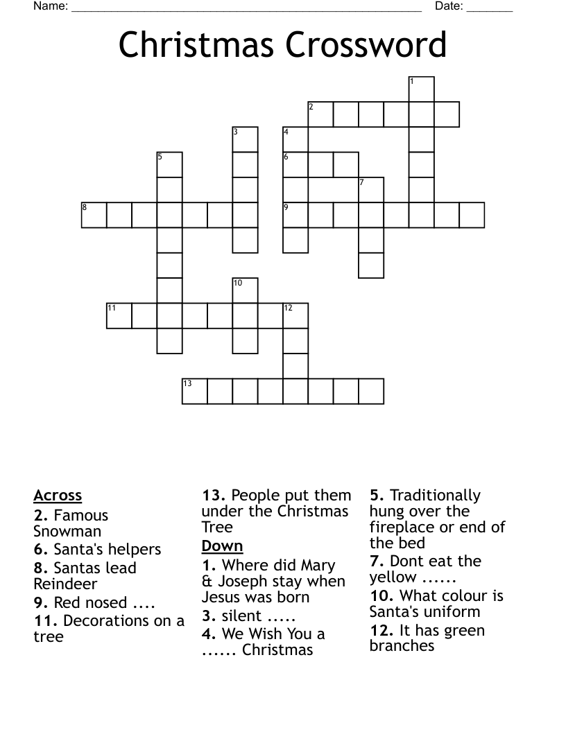 Christmas Crossword