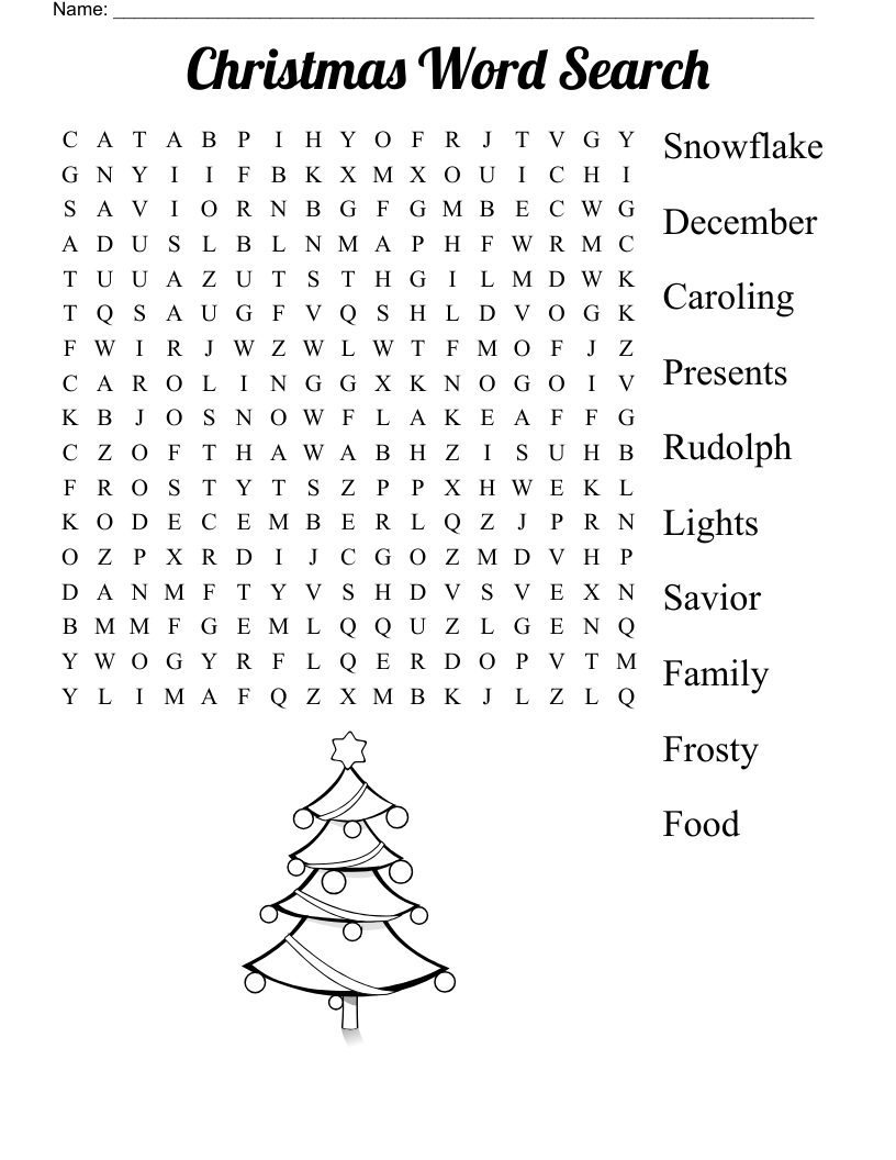 Christmas Word Search