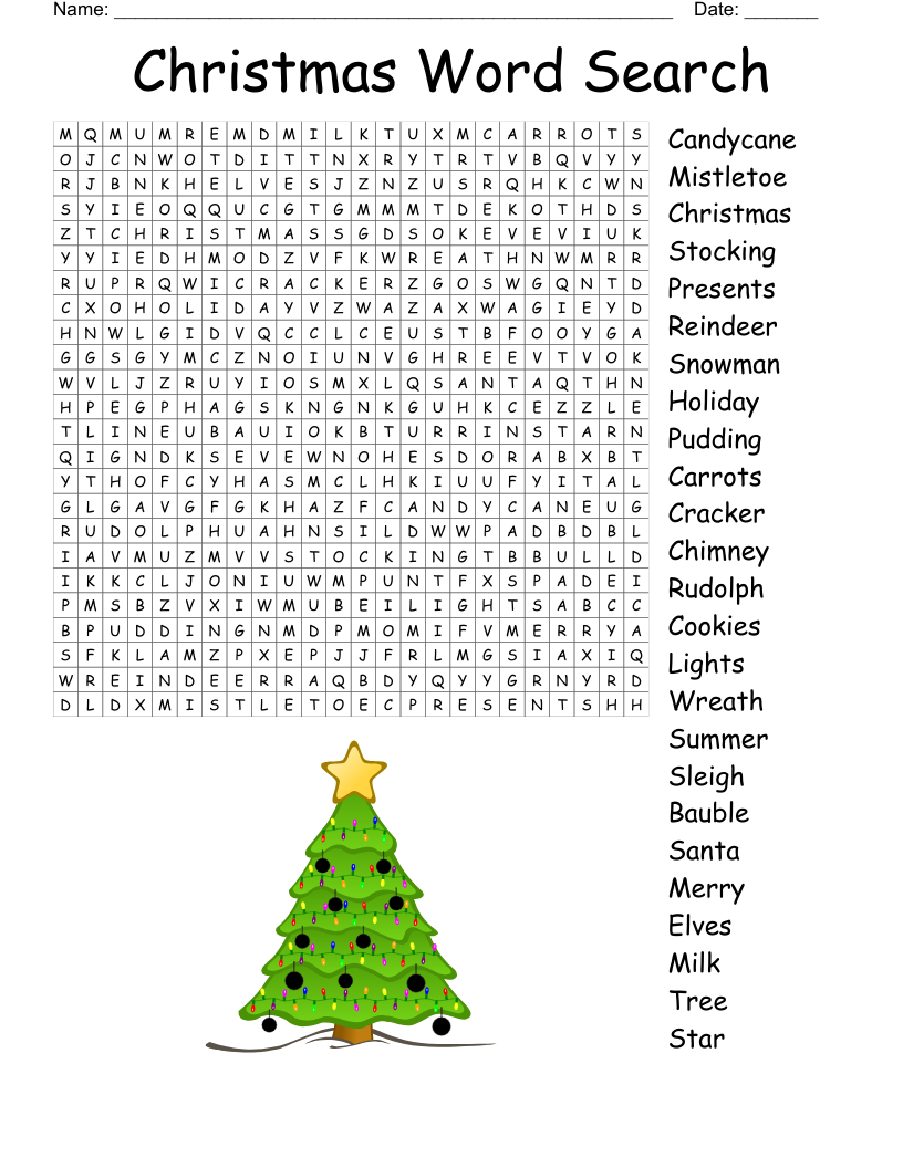 Christmas Word Search