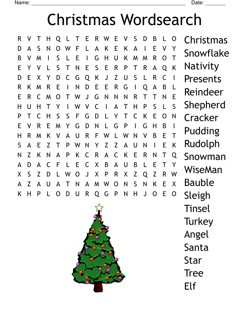 Christmas Wordsearch