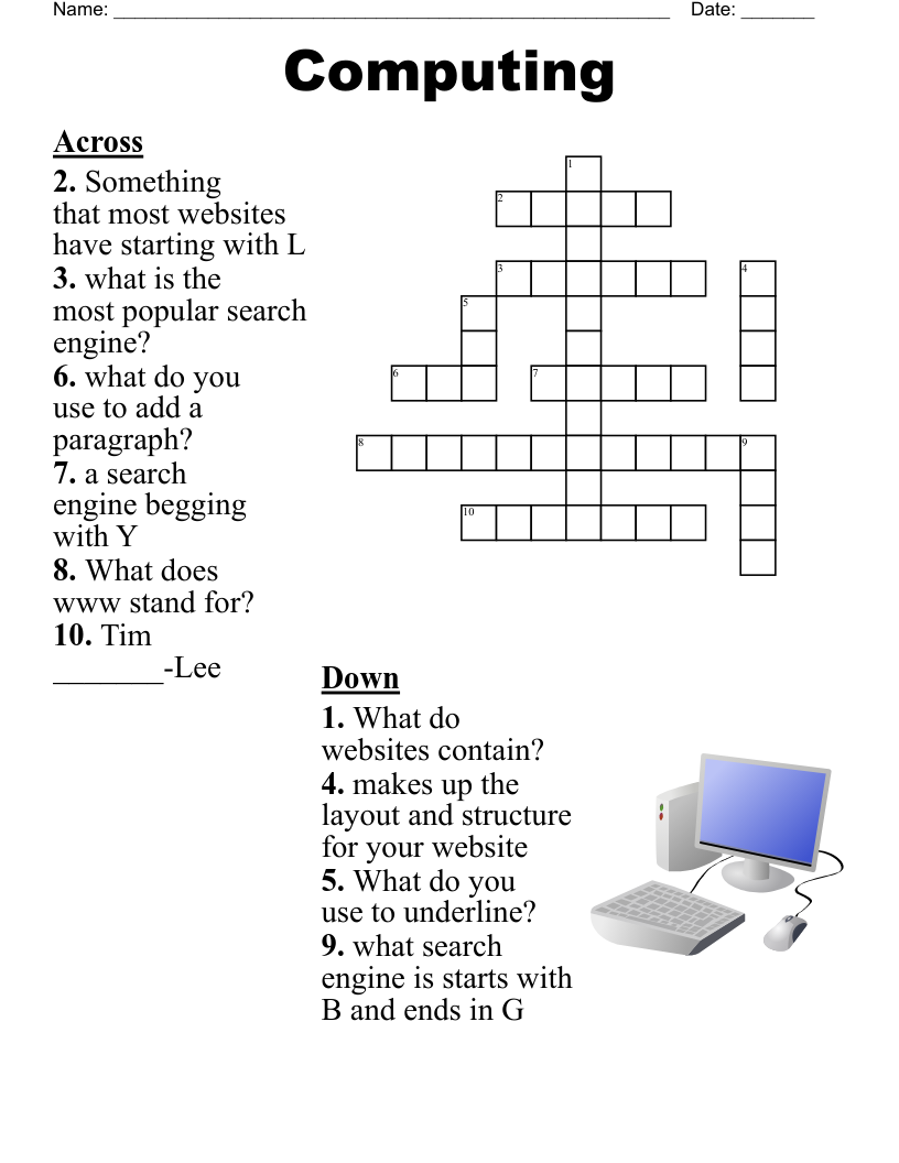 Computing  Crossword