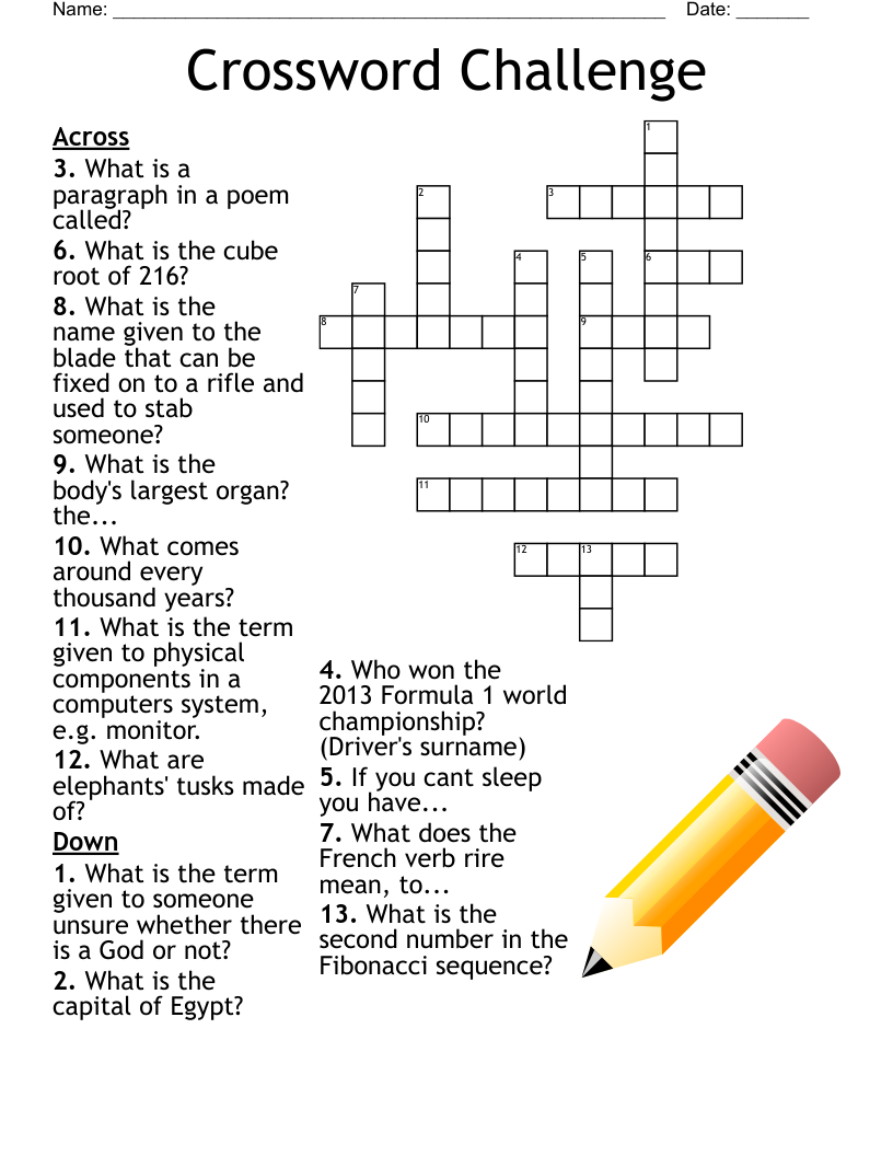 Crossword Challenge