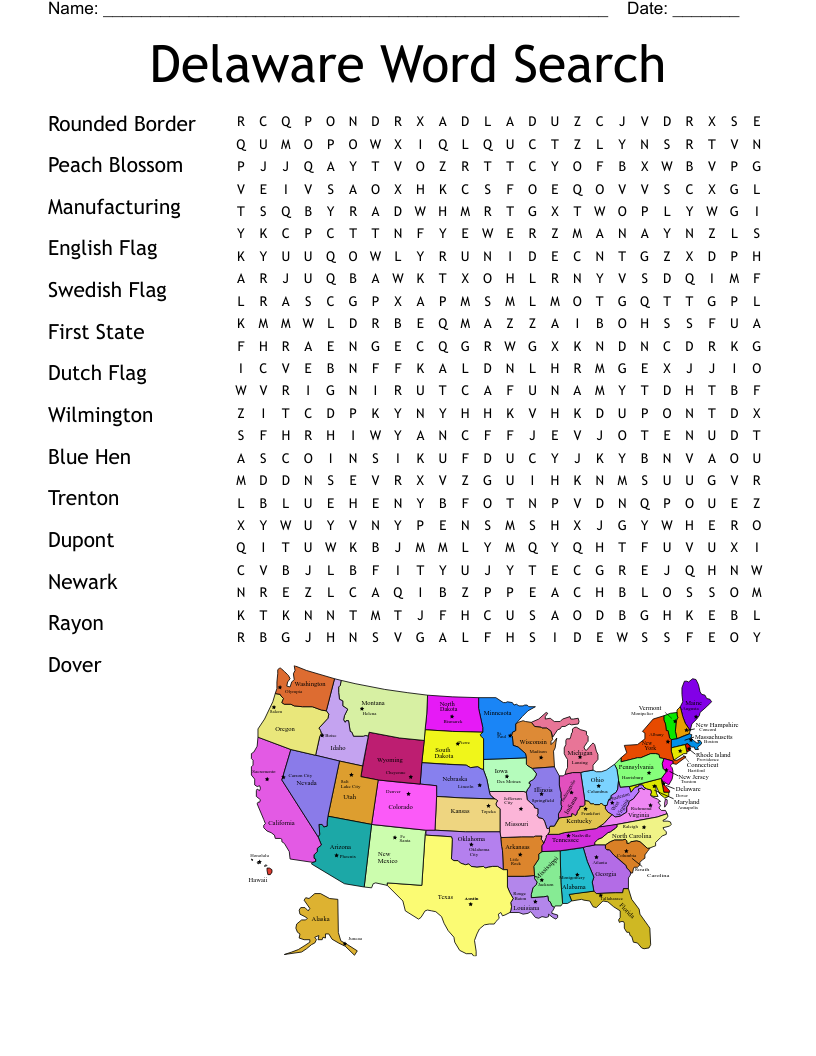 Delaware Word Search