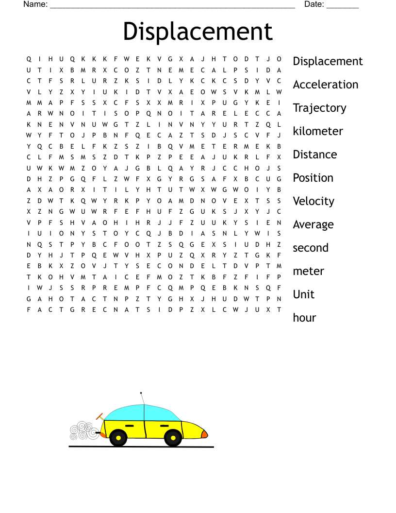 Displacement Word Search