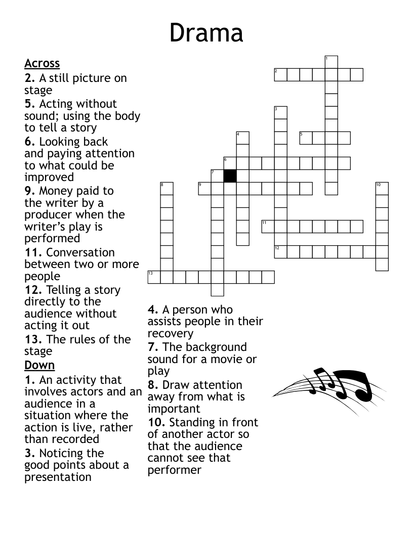 Drama Crossword