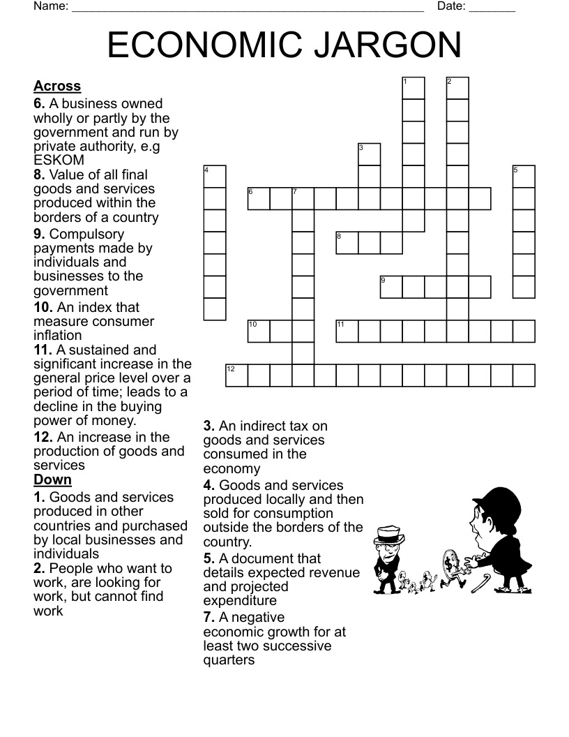 ECONOMIC JARGON Crossword