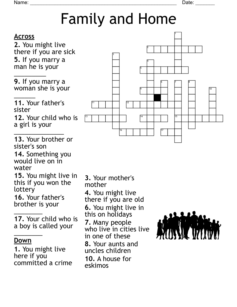 Family and Home Crossword