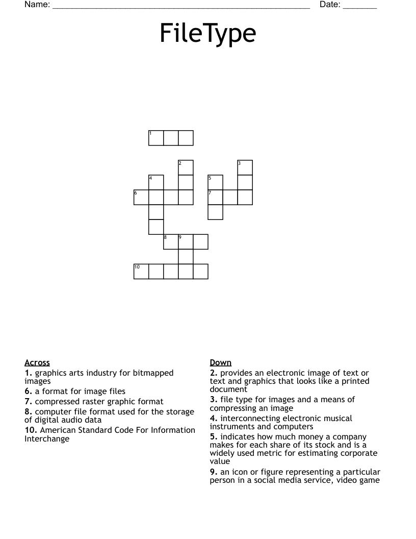 FileType Crossword