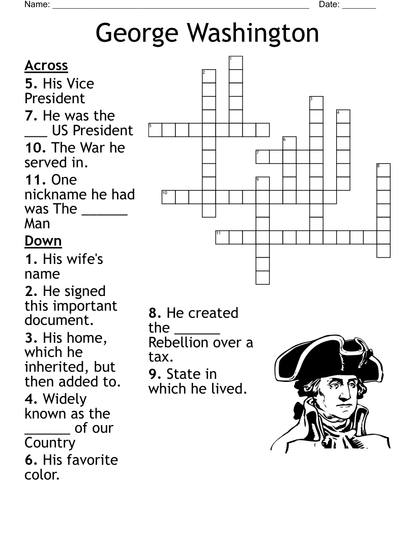 George Washington Crossword