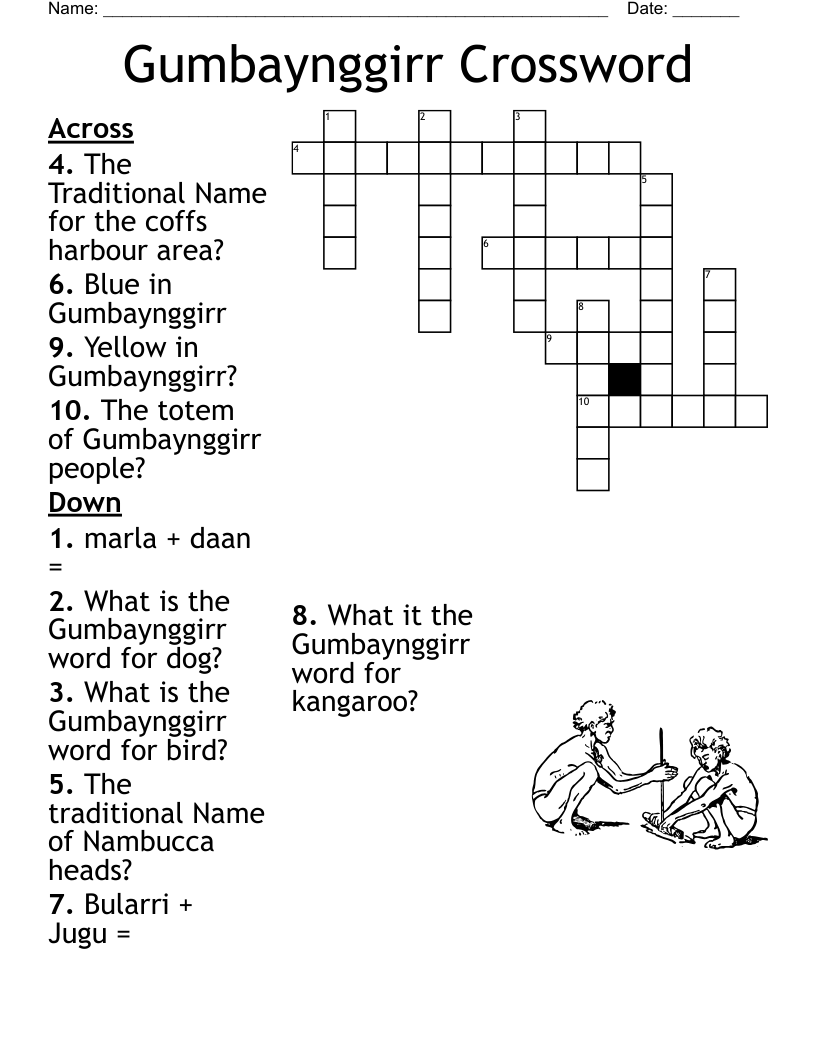 Gumbaynggirr Crossword 