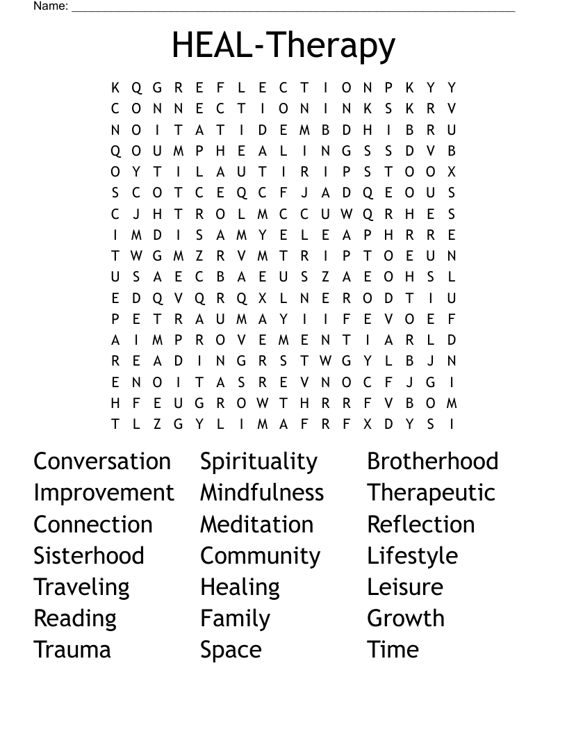 HEAL-Therapy Word Search