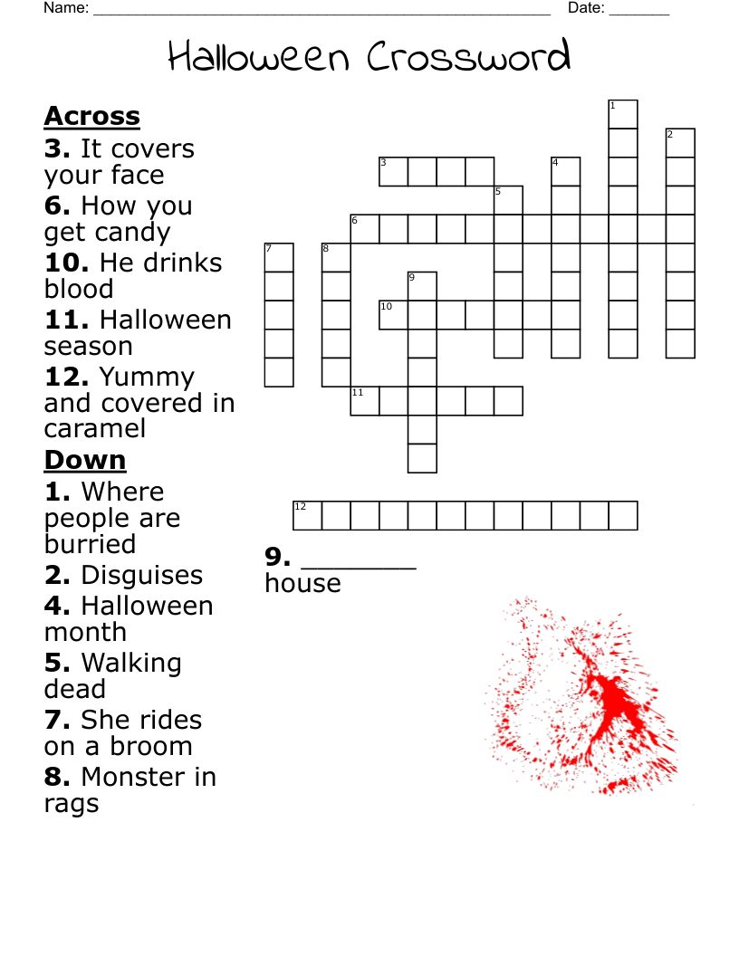Halloween Crossword