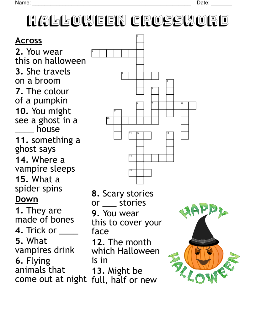 Halloween Crossword
