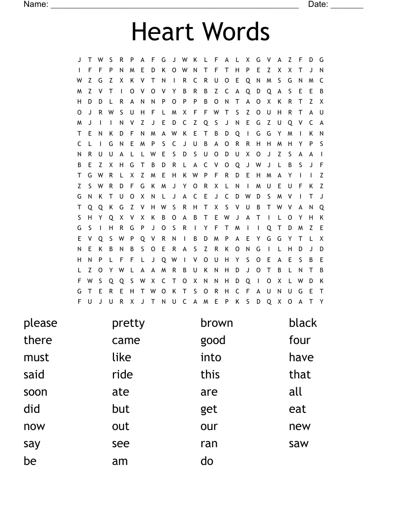 Heart Words