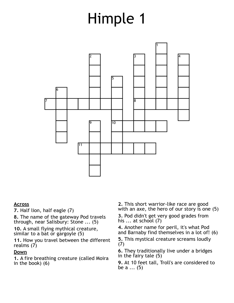 Himple 1 Crossword