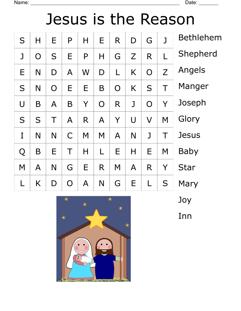 Jesus is the Reason Word Search