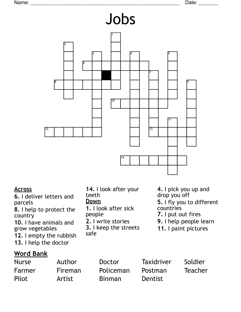 Jobs  Crossword