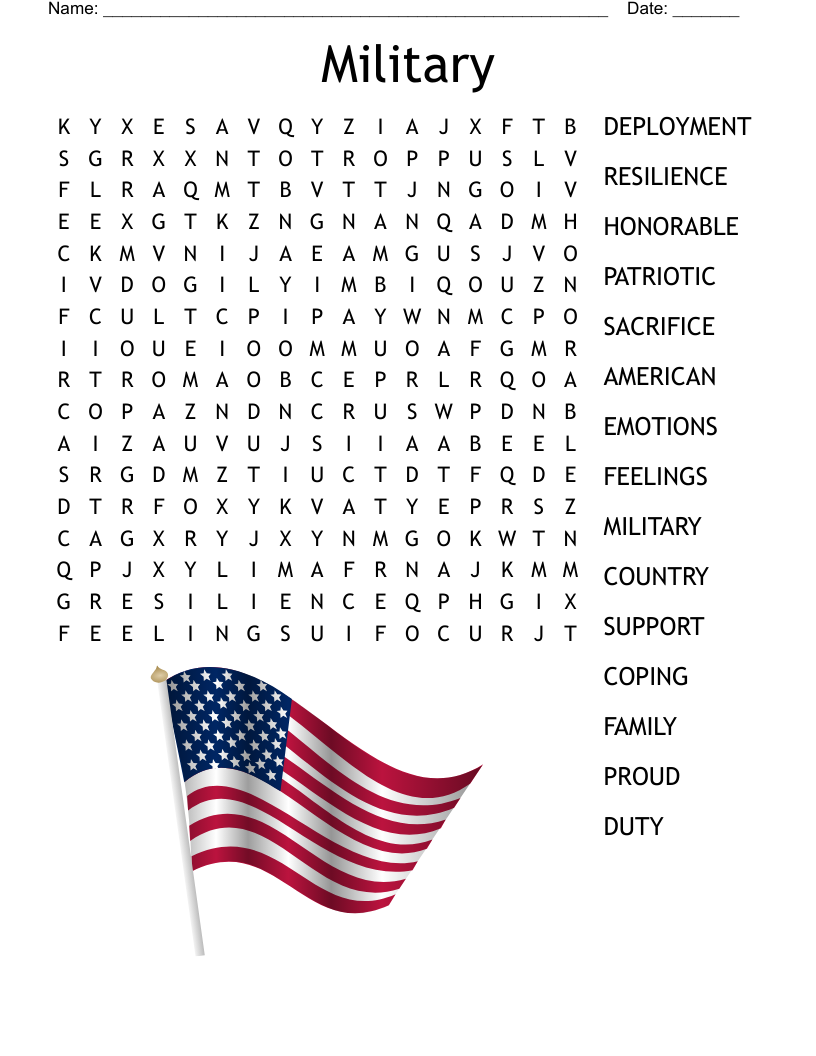 Military Word Search