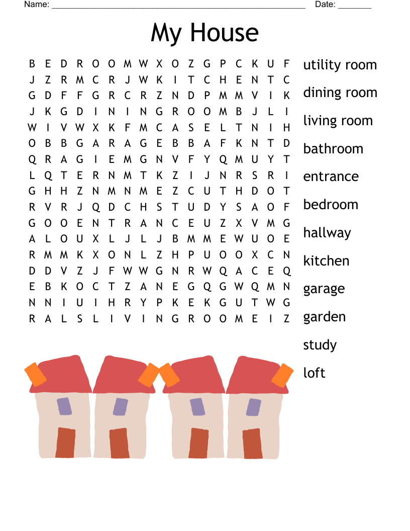 My House Word Search