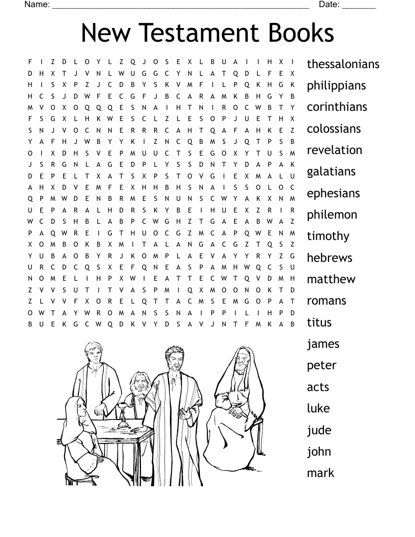 New Testament Books Word Search