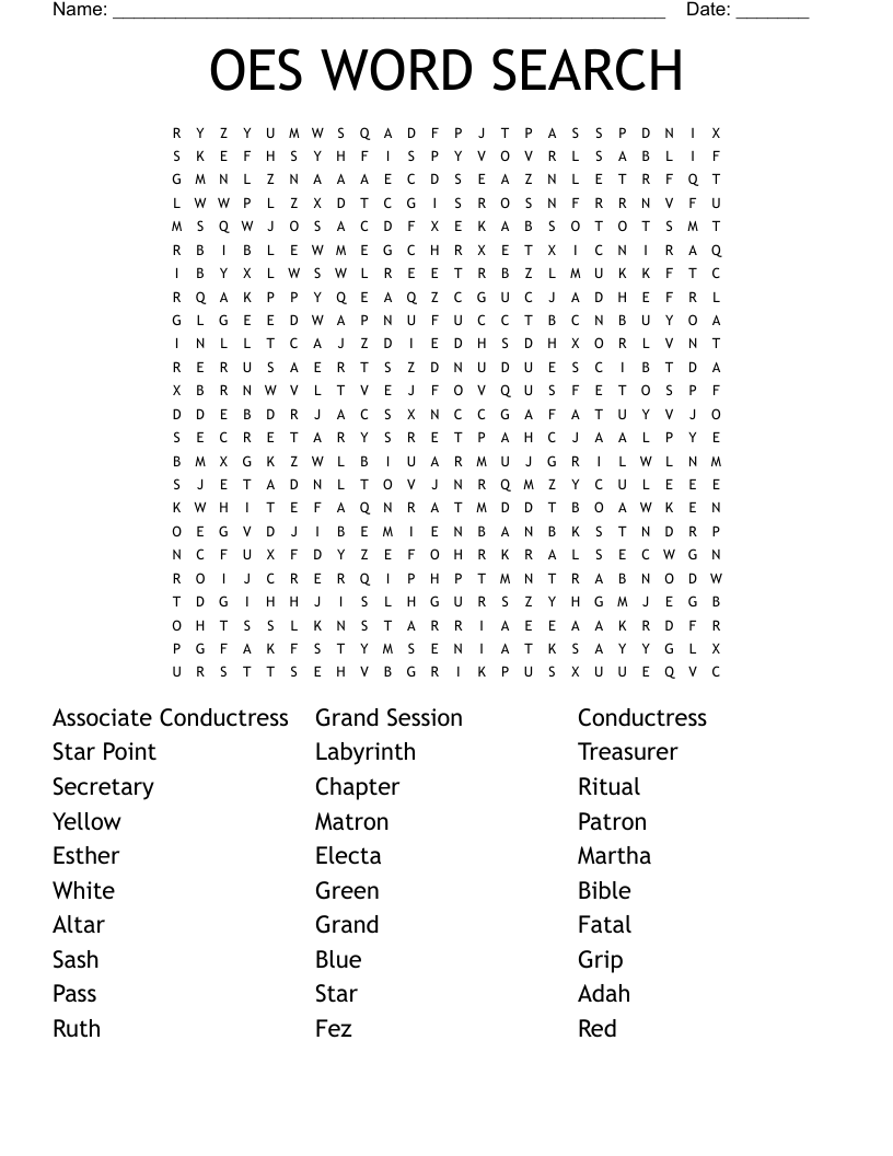 OES WORD SEARCH