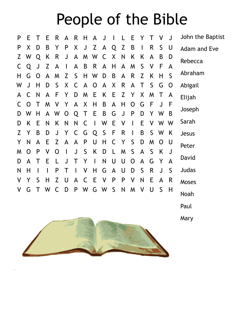 People of the Bible Word Search