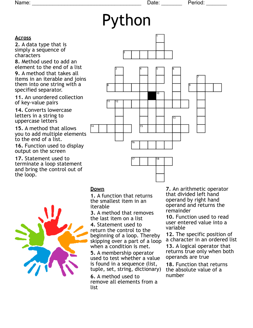 Python  Crossword